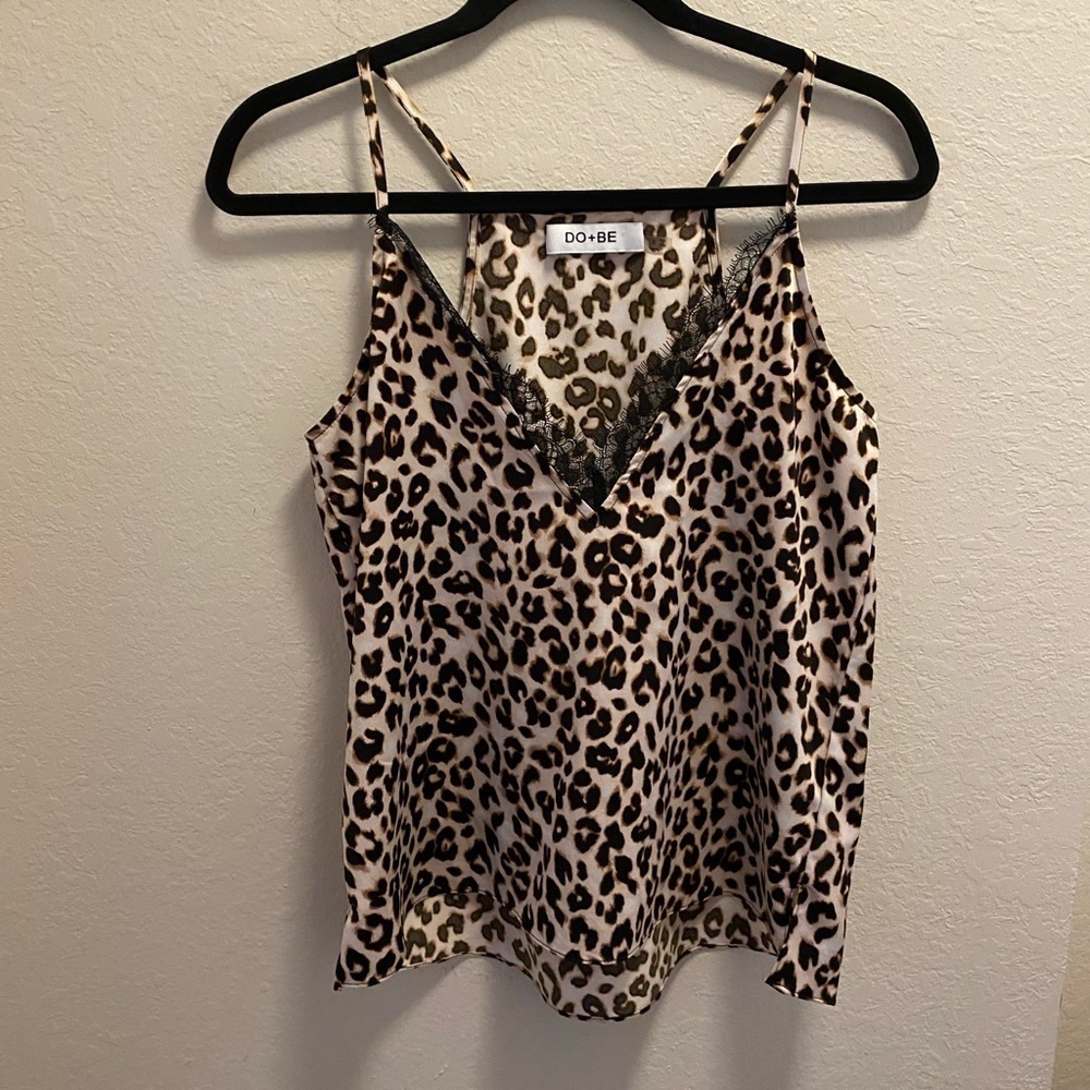 DO+BE Leopard and Lace Camisole.